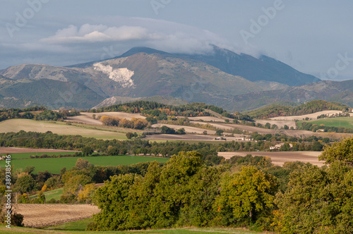 cagli landscape nerone Mountain in winter marche italy