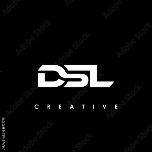 DSL Letter Initial Logo Design Template Vector Illustration 