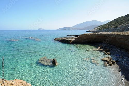 Les ruines du port antique de Gournia près d'Agios Nikolaos en Crète