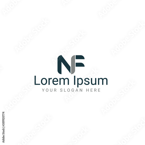 NF letter logo, vector file, nf letter vector template