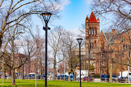 Harvard-Epworth United Methodist Church view in Cambridge Massachusetts, USA