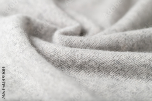 Light grey luxury pure cashmere texture as background