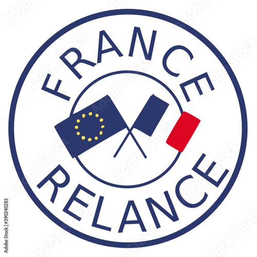 Logo France Relance Bleu