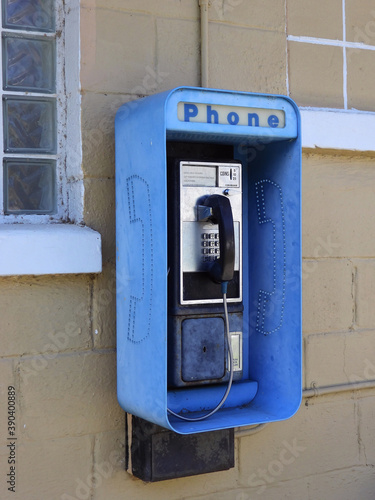 old public pay telephone