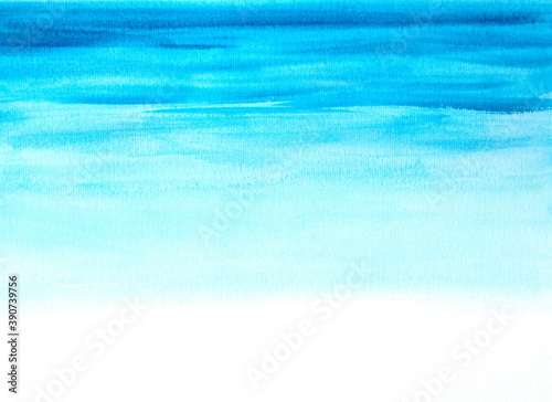 Blue watercolor background, water flow, waves