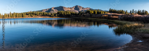 Little Molas Lake With Snowdon Peak, Weminuche Wilderness Area, Colorado, USA