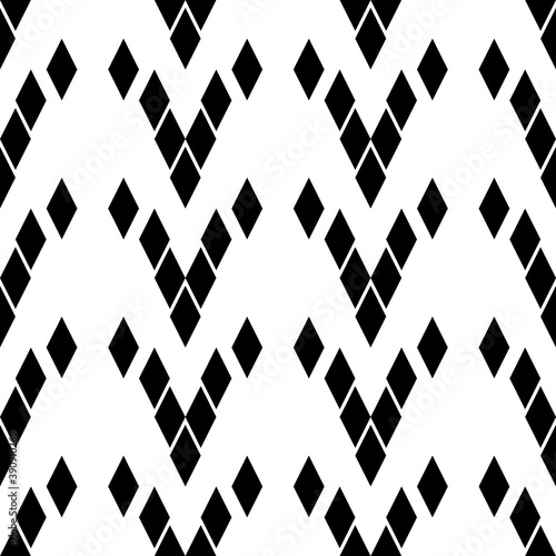 Seamless pattern. Rhombuses ornament. Diamonds backdrop. Lozenges wallpaper. Ethnic motif. Geometric background. Digital paper, textile print, web design, abstract. Vector artwork.