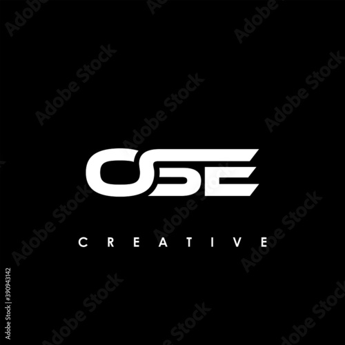 OSE Letter Initial Logo Design Template Vector Illustration