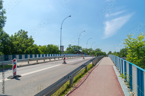 Viaduct named after the Marshal of the Sejm of the Republic of Poland Maciej Plazynski in Tczew, Poland.
