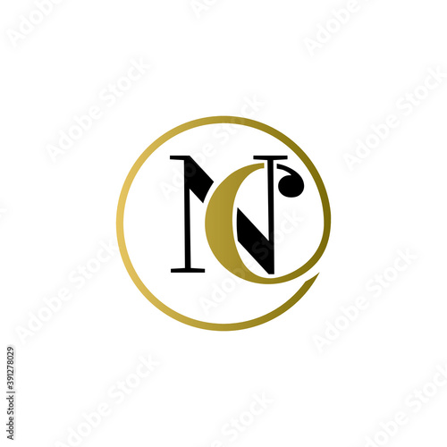 nc luxury logo design vector icon symbol circle