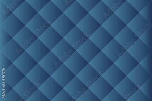 Vector Minimal abstract checkerboard 3d blue background. Colorful square gradient pattern. Modern square gradient, geometric blue square gradient. Blue square background.