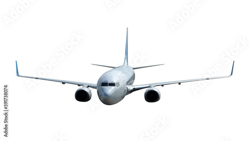 Airplane isolated on white