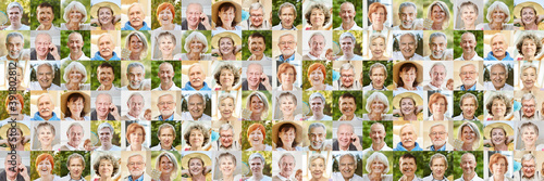Panorama Senioren Portrait Collage