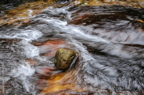 Close-up picture of a turbulent stream