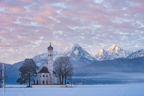 St. Coloman at wintertime, Allgaeu, Germany