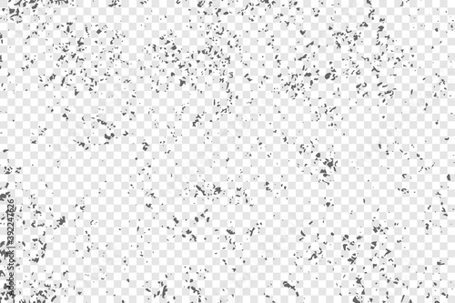 Grunge texture isolated on transparent background