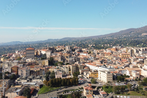 Immagine aerea del centro storico di Velletri.