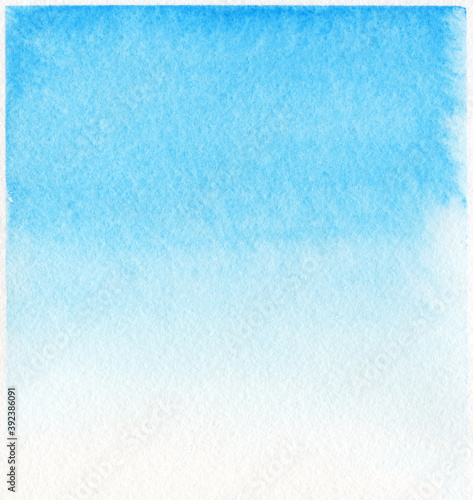 watercolor hand drawn background; blue fading brush strokes
