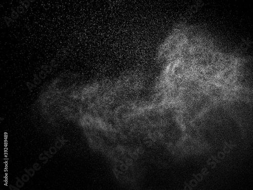 spray water drop droplet steam fog air mist liquid sprayer fluid background black aerosol pump sprinkle fresh