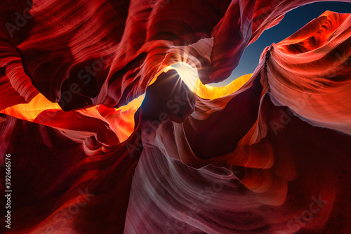 canyon antelope arizona - abstract colorful and structure background sandstone wall