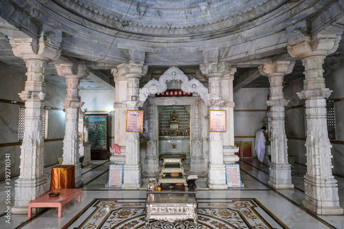 The Shree Jain Swetamber Gauri Parswanath Temple in Tezpur on November 14, 2020 in Assam, India.