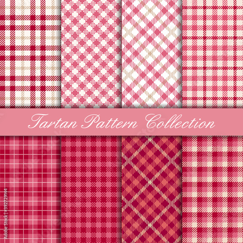 Cherry pink tartan collection