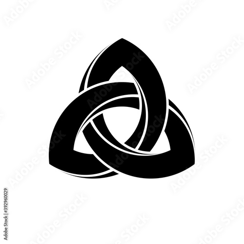 Trinity Triquetra Triskelion abstract sign illustration