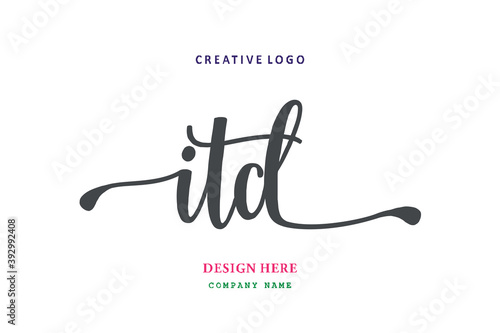 ITD lettering logo is simple, easy to understand and authoritative