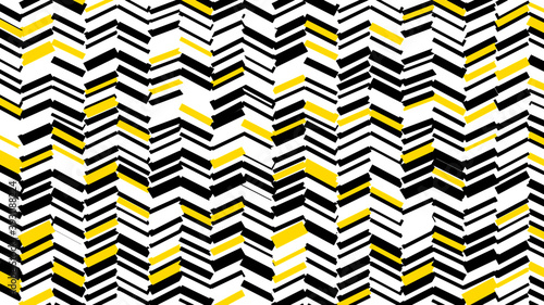 Abstract geometric striped yellow, black and white lined vector pattern. Minimalist geometric abstract lines graphic web design background, simple lined pattern for background, poster, banner or flyer