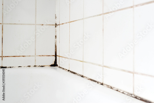 Mould in a bathroom.