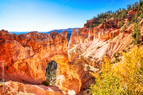 Natural Bridge in Bryce Canyon National Park during a Sunny Day, Utah