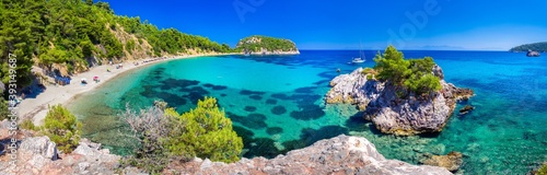 Amazing beach Stafilos, Skopelos, Greece.