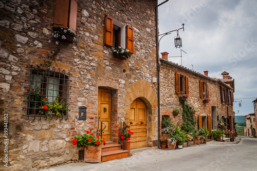 Montefollonico, small ancient village in Tuscany, Italy