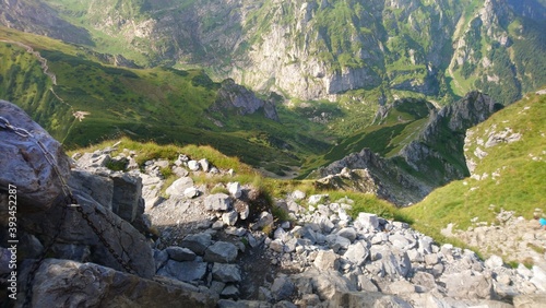 Krajobraz gór, Tatry Wysokie, zejście w dół (Polska)