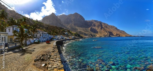 Clear waters found on the bay of Fajan D'Agua on the island of Brava, Cabo Verde