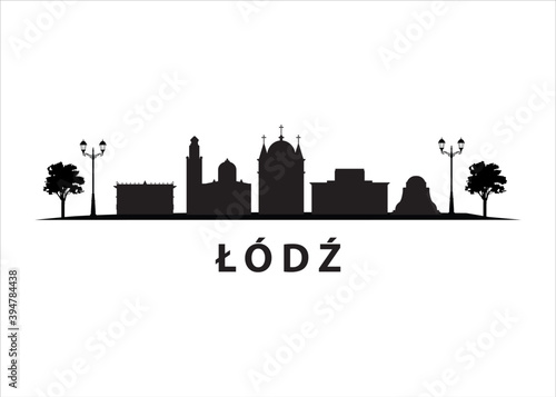 Łódź Skyline City Landscape in Poland