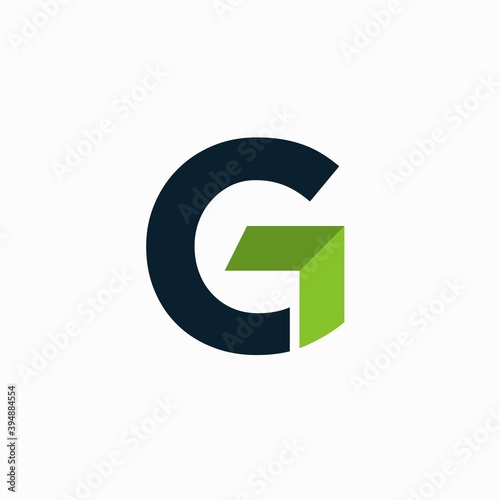 letter G logo with arrow concept