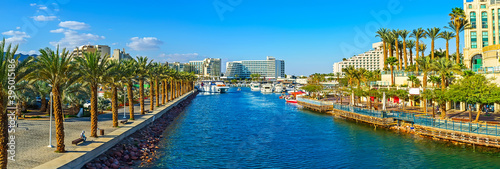 The long sea way of Lagoona, Eilat, Israel