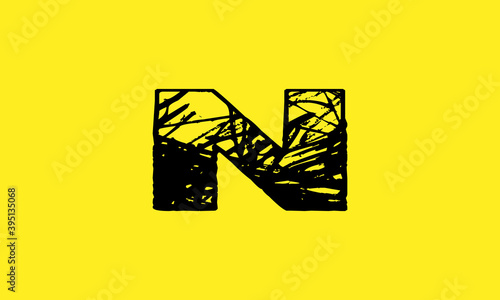 N Logo Design 
