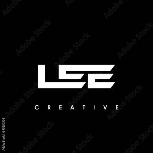 LEE Letter Initial Logo Design Template Vector Illustration