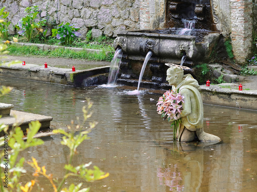 Serra San Bruno - Saint Bruno of Cologne Statue in the Lake of Penance - Calabria - Italy