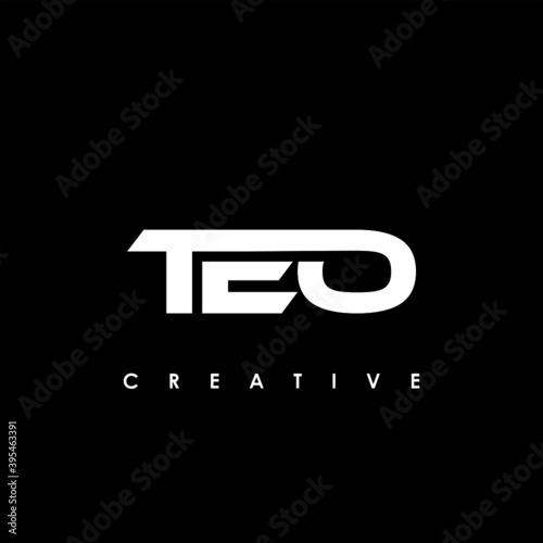 TEO Letter Initial Logo Design Template Vector Illustration