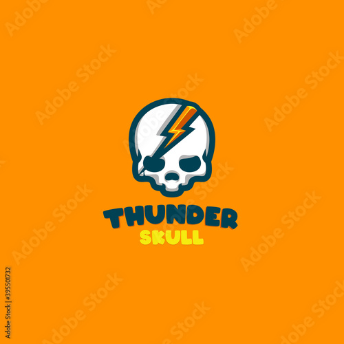 Thunder Skull Cartoon logo for Your company