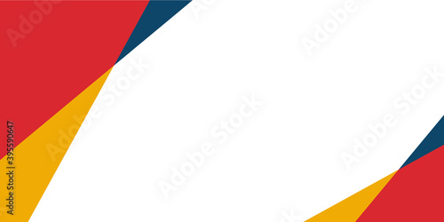 White red yellow blue corporate abstract background