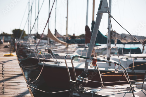 boats in the harbor