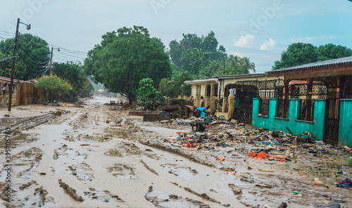 Disaster in La Lima and Valle de Sula Honduras Central America post hurricane ETA and IOTA