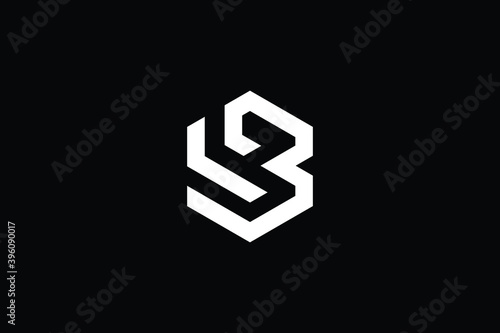 LB logo letter design on luxury background. BL logo monogram initials letter concept. LB icon logo design. BL elegant and Professional letter icon design on black background. L B BL LB