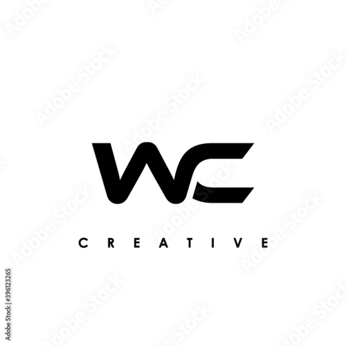 WC Letter Initial Logo Design Template Vector Illustration