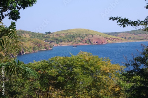 Landscape on lake Tanganyika in Tanzania