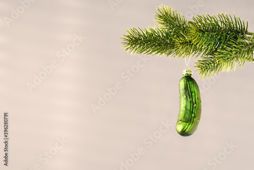 typical Christmas gherkin decoration